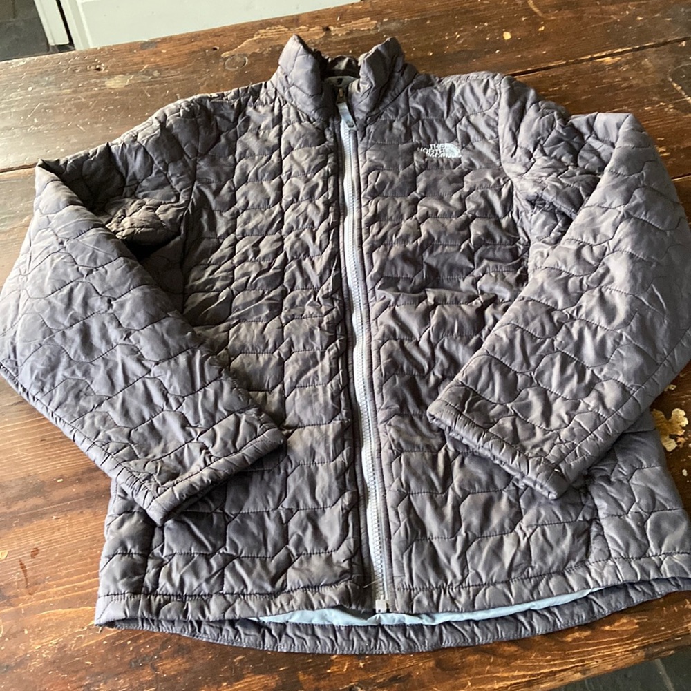 The North Face Grey Kid Coat 14/16 Large